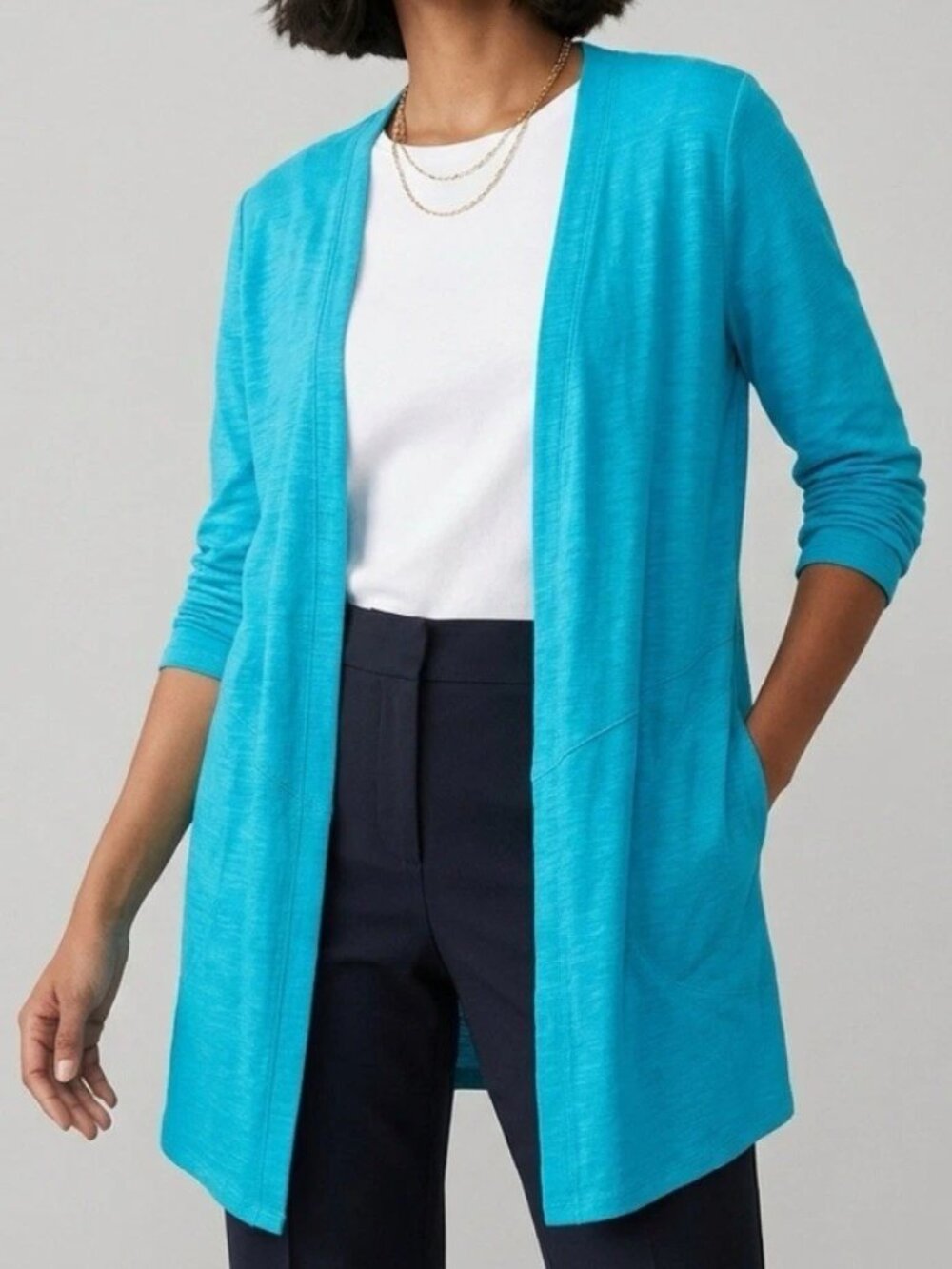 Chico's The Ultimate Tee Open Front Cardigan